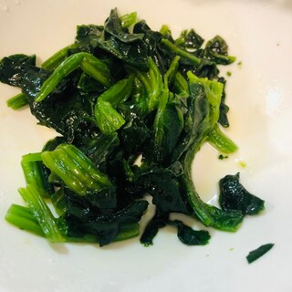 レンジでほうれん草のナムル